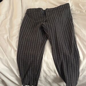Banana Republic Charcoal Pinstripe ankle Dress Pants